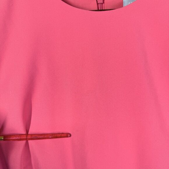 Antonio Melani Dress Sheath Womens Sz 10 Pink Solid Sleeveless Stretch - Picture 16 of 16